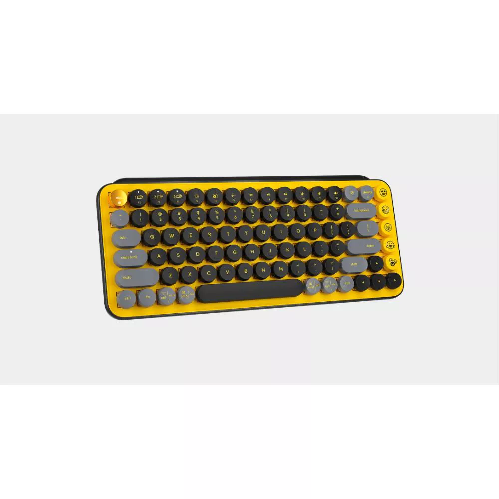 Compact Mechanical Wireless Keyboard with Customizable Swappable Emoji Keys
