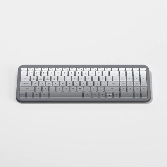 Full Size Bluetooth Wireless Membrane Keyboard with Low Profile Keys