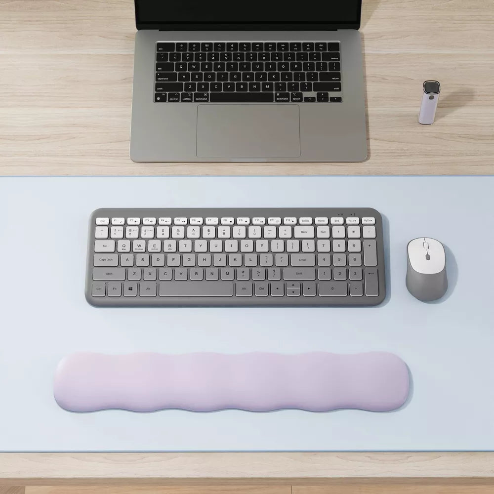 Full Size Bluetooth Wireless Membrane Keyboard with Low Profile Keys