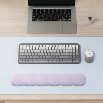 Full Size Bluetooth Wireless Membrane Keyboard with Low Profile Keys